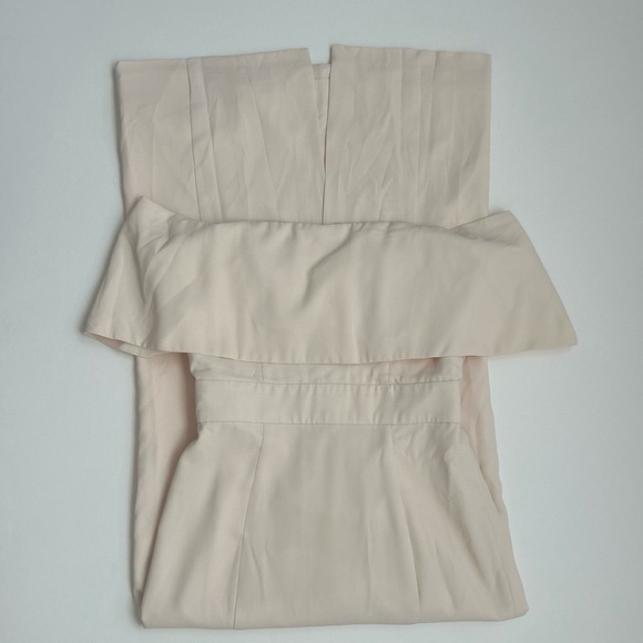 Fame and Partners Cream Column Dress Coctail Formal Wedding - Picture 2 of 5